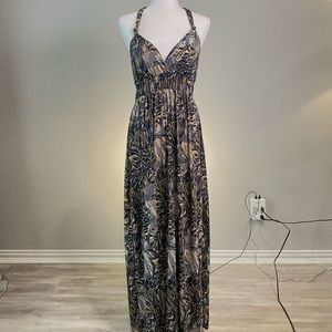 Azules Maxi Dress Halter Top